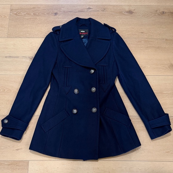 Miss Sixty Jackets & Blazers - Miss Sixty Navy Pea Coat